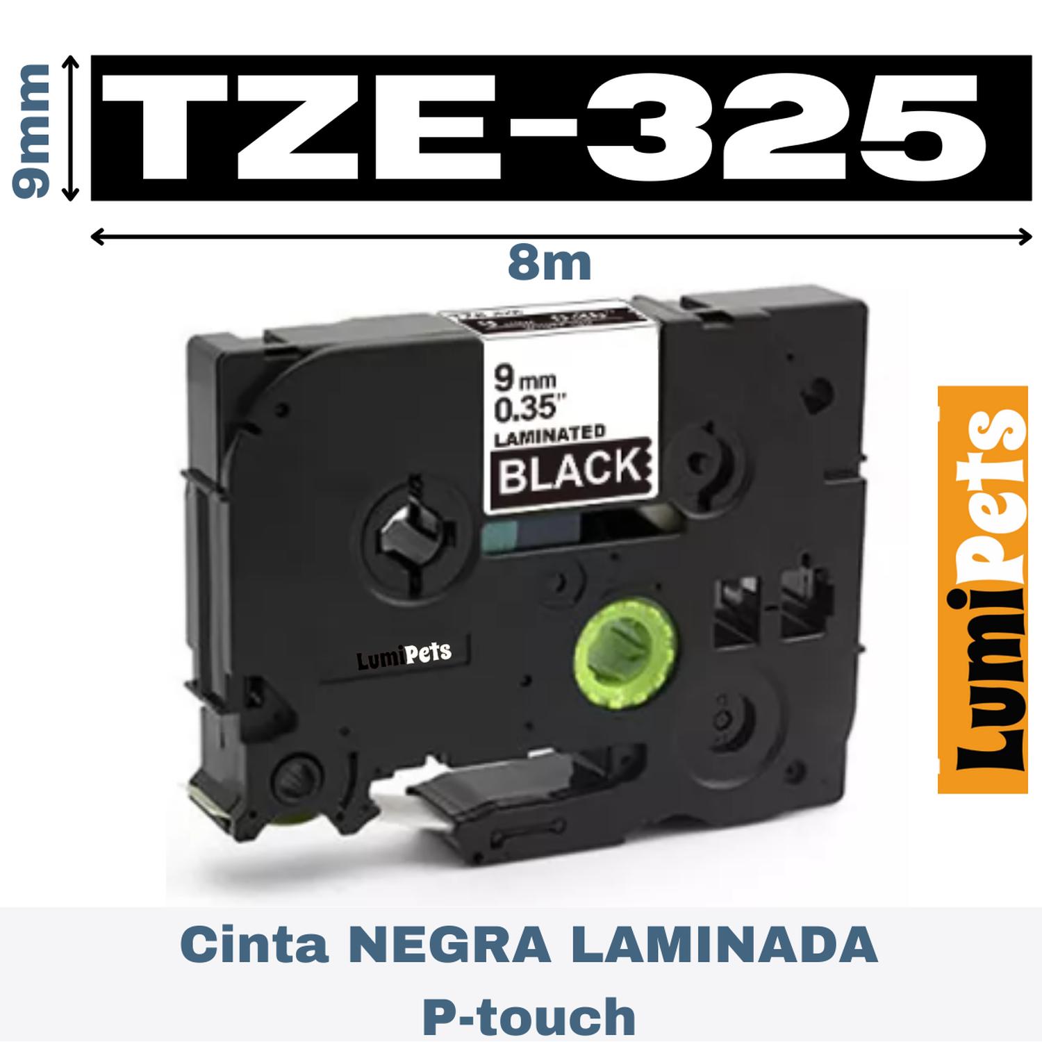 Genérico - Cinta Tze-325 Para Rotuladora Brother Modelo Pt, 9Mm X 8M