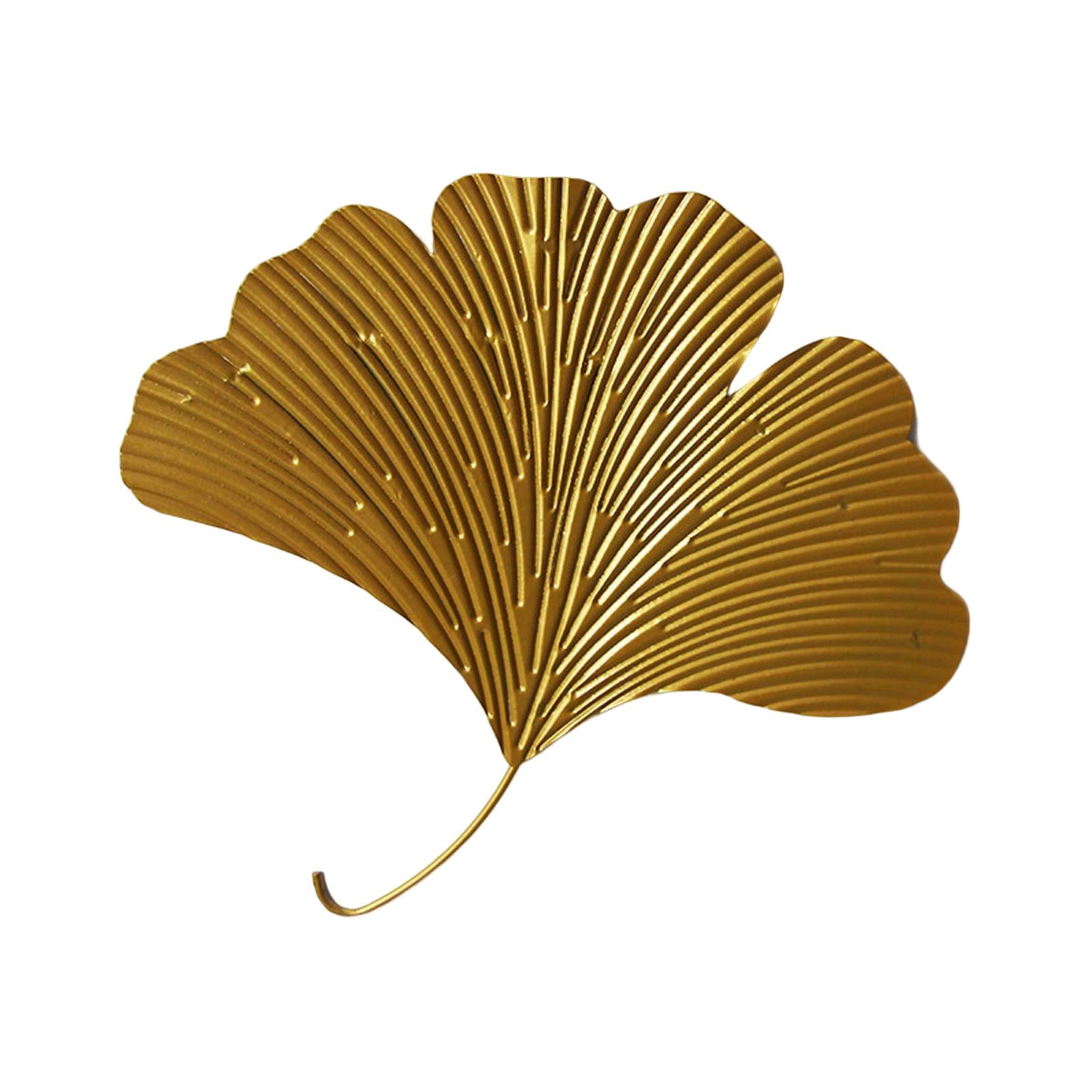 Bothyi - Escultura De Pared De Hojas De Ginkgo Decoración De Pared De Hojas De Ginkgo De Hierro Forjado Para Hotel Grande