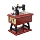 thumbnail image 4 of Mini máquina de coser, caja de música, Mini decoración de mesa, máquina de coser con pedal, caja de música antigua con mecanismo de relojería para esc, 4 of 5