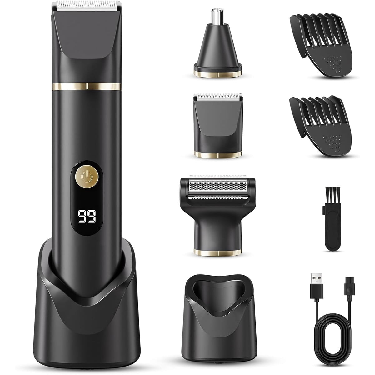 Cortabarba Tiovara 3en1 Ipx7 Impermeable Recargable Usb