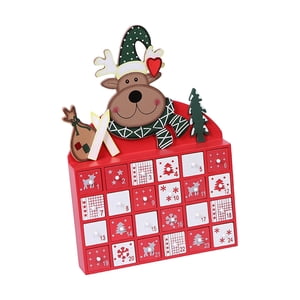 Bothyi - Caja De Calendario Rellenable, Organizador De Dulces, Madera Para Escritorio, Decoración Del Hogar