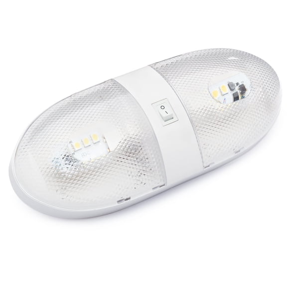 Luz de Cúpula LED Lumitronics 12V con Interruptor (27 × 11 × 5 cm)