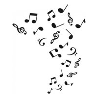 Rienda Libre Graphics - Decomural Musical Notes Music Ws-15520