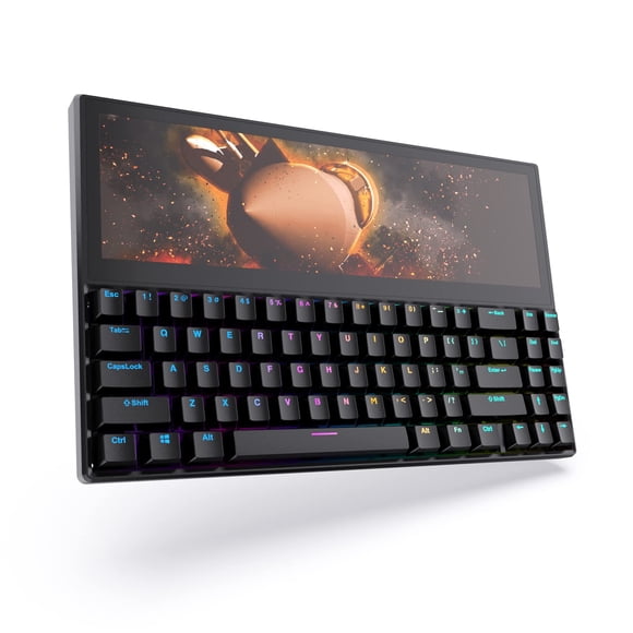 Teclado mecánico para juegos Fagomfer FICIHP K2 12.6 con pantalla táctil