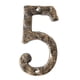 thumbnail image 5 of Número de casa, señal de dirección exterior, número de dígito de metal, número de dirección de casa para puerta de casa, placa de señal de jardín, señ , 5 B-5, 5 of 5