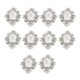 thumbnail image 3 of 10pcs oval flatback acrílico cristal rhinestone botón diy artesanía claro, 3 of 3