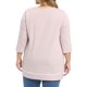thumbnail image 3 of GRACIA Y GRANDEZA Blusa de Mujer Talla Grande con Rayas Cuello Redondo Suelto Casual Túnica Manga 3/4 Cruzada Dobladillo Alto Bajo 1X Rosa, 3 of 6