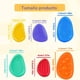 thumbnail image 4 of Juguete Antiestrés Sensoriales Piedras De Silicona Violeta, 4 of 4