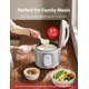 thumbnail image 5 of Arrocera y vaporera TOSHIBA Simple, 1,3 L y 5,5 tazas, color blanco plateado, 5 of 7