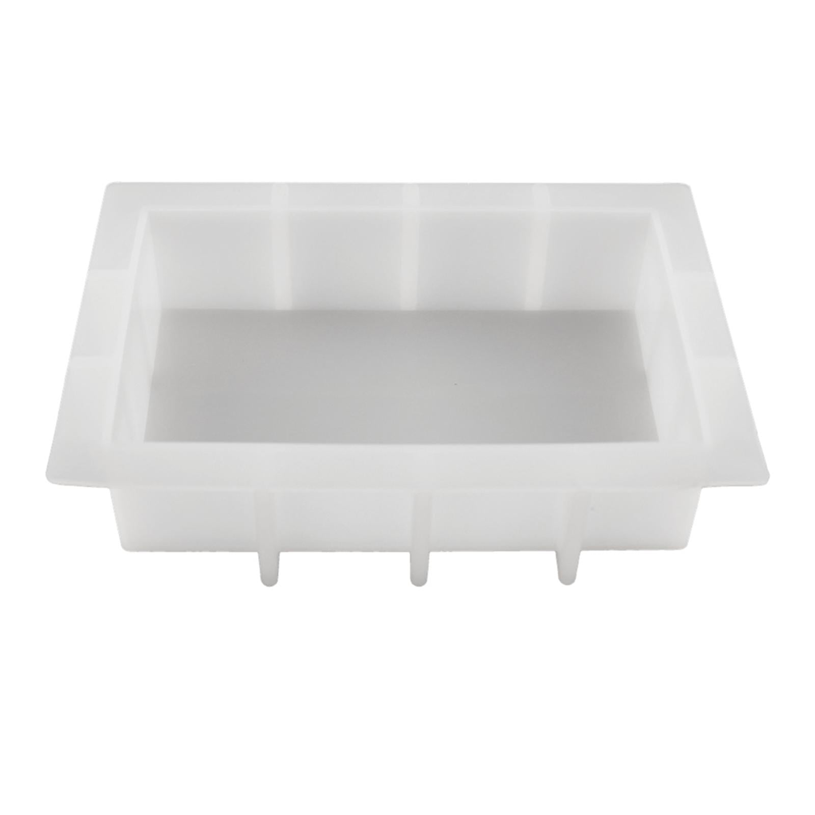 Magideal - De Silicona De Fundición De Resina Adornos De Diy De Joyería De Silicona Para Elaboración De Yeso , Cuadrado 222x155x51mm