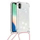 thumbnail image 1 of Funda FOXDOCK para iPhone X/Xs con Cuerda Ajustable, Brillo Líquido, Protección Antigolpes y Lente – Ideal para Regalo, 1 of 6