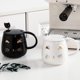 thumbnail image 3 of Taza de café Angelice Home Black Cat Ceramic 380 ml con cuchara, 3 of 8