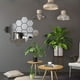 thumbnail image 4 of 24pcs Hexagonal Mirror Wall Stickers Acrylic Self-adhesive Mosaic Tile Stickers Bedroom Bathroom DIY Decal Home Decor, 4 of 5