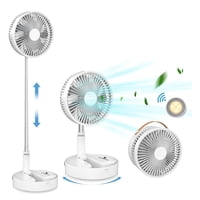 Genérico - Ventilador Portátil Recargable Usb Altura Ajustable Blanco