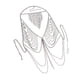 thumbnail image 2 of Sujetador de cadena de cuerpo de múltiples capas Bikini Crossover Arnés collar con borla, 2 of 3