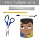 thumbnail image 5 of El Mundo de Nina-theme Cylinder Pen Holder Pencil Organizer with Flannel Lining PVC Leather Material Cardboard Base for study work 10*8CM, 5 of 6