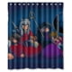 thumbnail image 1 of Cortina de ducha con personajes de Inuyasha, juego de cortina de baño con ganchos, tamaño 60 x 72 pulgadas, 1 of 3