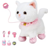 Peluche Electrónico Jimate Gato Robot Interactivo Blanco
