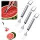 thumbnail image 1 of Mejora 2026 cortador fruta acero inoxidable 2 en 1 sandía tenedor hogar cocina, 1 of 8