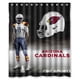 thumbnail image 1 of Cortina de ducha con diseño de los Cardenales de Arizona, juego de cortina de baño con ganchos, tamaño 60 x 72 pulgadas, 1 of 3