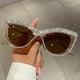 thumbnail image 1 of Sparkling Rhinestone Cat Eye Sunglasses for Women and Men - UV400 Protection and Fashionable Club Party Favors, 1 of 4