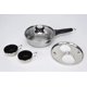 thumbnail image 3 of Sartén para escalfar huevos RUNZI de acero inoxidable con 4 tazas de 75 ml, 3 of 5