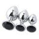 thumbnail image 4 of Pesas De Acero Inoxidable Plug Anal Stopper Jeweled Adult Toys Black, 4 of 5