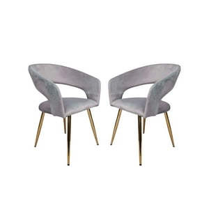 Habita2 Chile - Pack 2 Sitiales Florencia Silla Para Comedor Gris