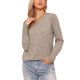 thumbnail image 1 of Suéteres ligeros para mujeres Cuello redondo Manga larga Dobladillo ondulado Conjunto casual de otoño 2025 Suéter suave XL Camel, 1 of 6