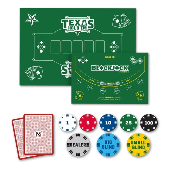 Juego de Póker MinnARK Texas Hold'em de 207 Piezas con 200 Fichas