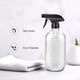 thumbnail image 4 of Botella rociadora de vidrio Worldgsb de 500 ml, recargable, con boquilla, transparente, 4 of 7