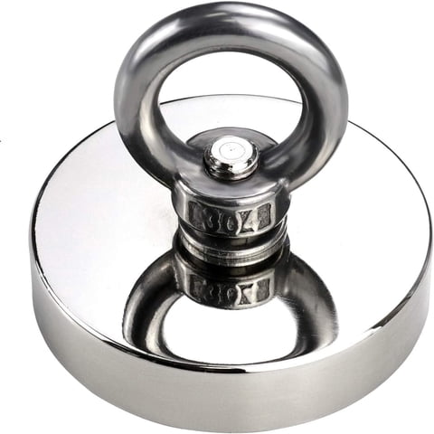 Imán De Pesca Diymag, 227 Kg, Fuerza De Tracción, 6 Cm De Diámetro