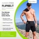 thumbnail image 3 of Pantalones cortos de compresión FlipBelt para hombre negros, talla XS, 3 of 6