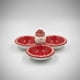 thumbnail image 2 of Plato de picoteo 3 espacios navidad rojo, 2 of 3