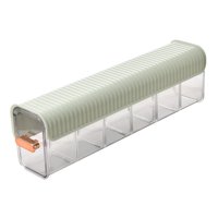 Magideal - Caja De Almacenamiento De Calcetines, Para Colgar En La Pared, 6 Rejillas, Organizador De Armario Transparente Multifunción Portátil Para Bufanda, Su Verde