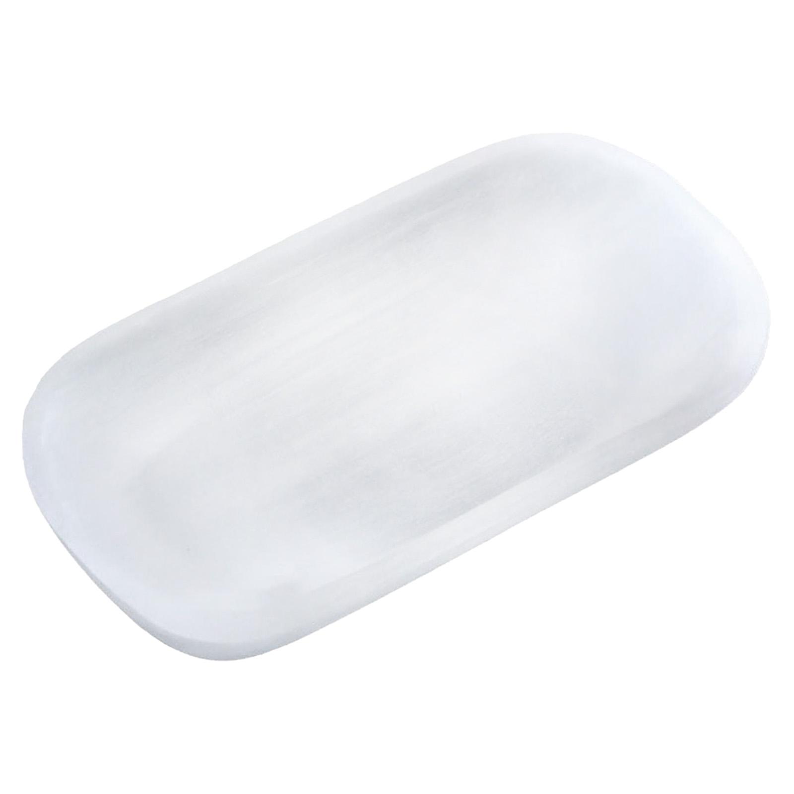 Magideal - Bandeja De Selenita Para Joyas, Cuenco De Yeso, Expositor, Organizador Decorativo, Ideal Para Decoración Del Hogar, Meditación, Inauguración De La Cas