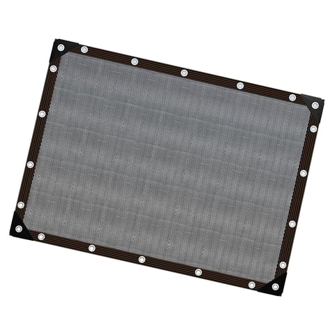 Magideal - Malla De Sombra Negra, Red De Protección Solar Para Jardín, Transpirable, 100 X 200 Cm, Lona De Malla, Toldo Exterior Para Patio, Pérgola, Terraza, In