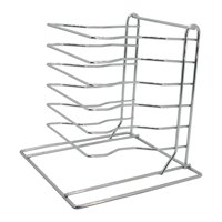 Magideal - Rejilla Para Pizza, Rejilla De Refrigeración, Almacenamiento Portátil Para Picnic, Camping, Pizzerías, Bufés Y Restaurantes. Rejilla Multiusos Para Pi 6 Niveles