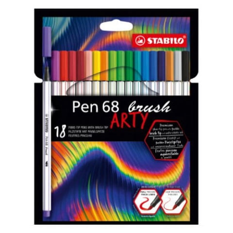Stabilo Lápices Pen68 Brush Arty 18Ú.