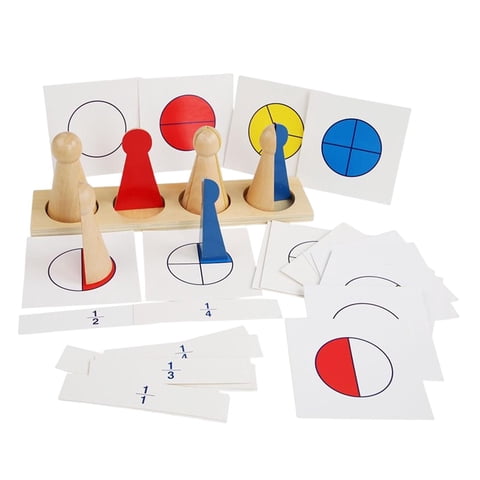 Magideal - Manipuladores De Matemáticas Montessori De Madera, Juguete Educativo De Aprendizaje Temprano, Material Didáctico Preescolar Para Niñas, Niños, Niños