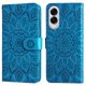 thumbnail image 3 of Funda tipo cartera FOXDOCK para Samsung Galaxy S25 Edge , diseño girasol en relieve, cuero PU, cierre magnético, soporte y tarjetero, 3 of 5