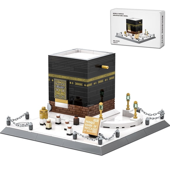 Bloques de construcción LQPFBSM Modelo de la Kaaba de La Meca, 446 piezas