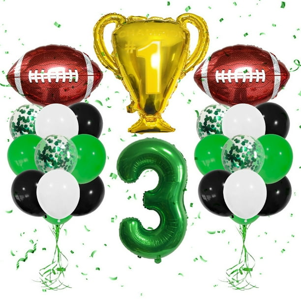 Globos de fútbol para fiestas de cumpleaños, decoración deportiva para fiestas de cumpleaños, suministros para fiestas de cumpleaños