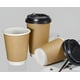 thumbnail image 2 of Set 100 Vasos Desechables Kraft Vaso Doble Pared C/tapa 12oz Marrón Claro / Vaso Kraft Doble Pared 1, 2 of 10