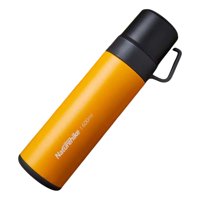 Naturehike - Termo Acero Inoxidable Doble Tapa De 600Ml Amarillo