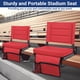 thumbnail image 4 of Asiento para estadio Maeytau portátil con cojín acolchado y respaldo, 4 of 7
