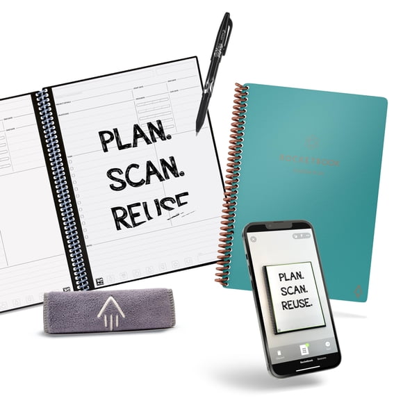 Cuaderno Rocketbook Fusion Plus Ejecutivo Neptuno Turquesa