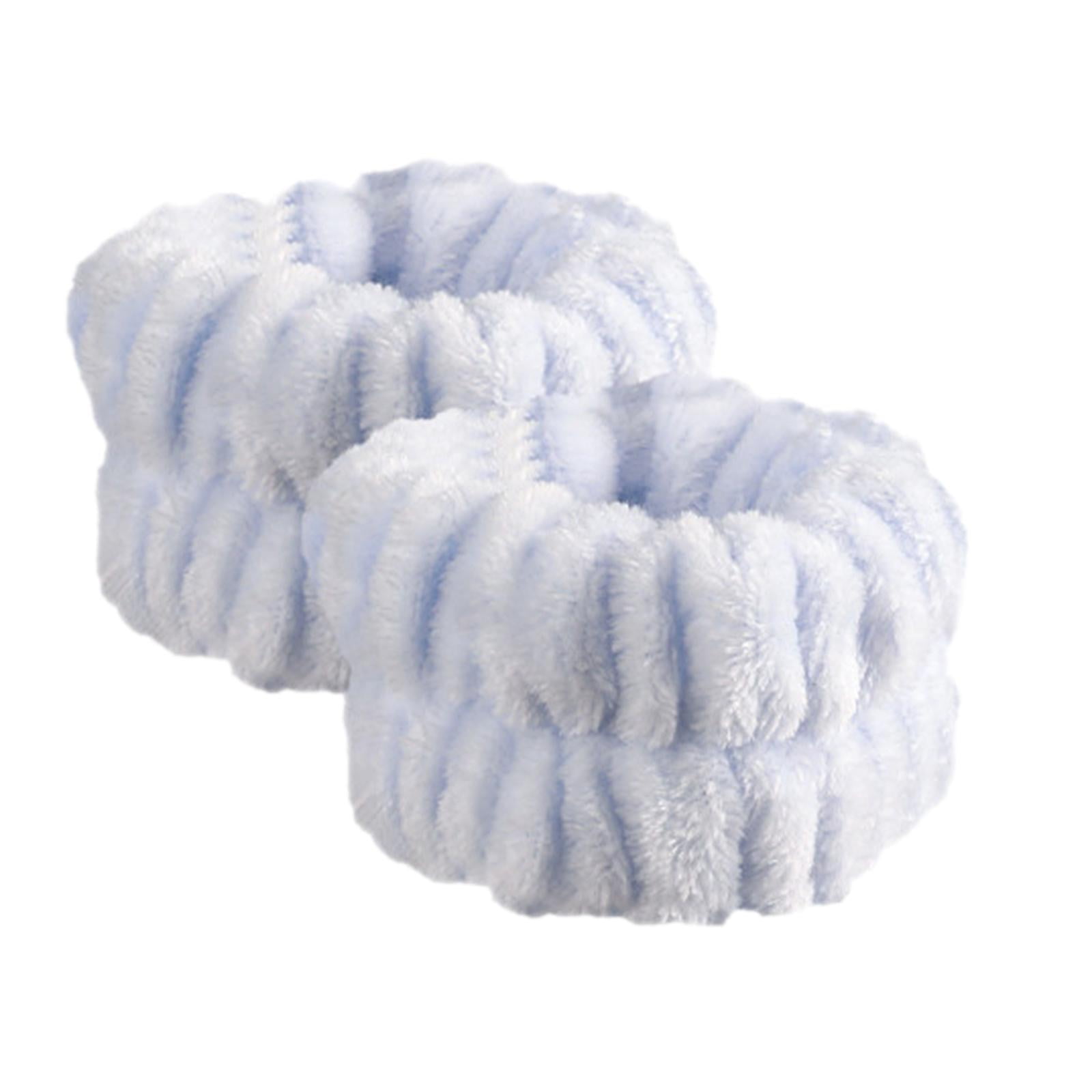 Bothyi - 2 Uds Muñequeras De Lavado De Cara Banda De Toallas De Muñeca De Microfibra Para Mujeres Niñas Azul