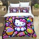 thumbnail image 1 of Hello Kitty Bedding Set 3D Printed Home Decor Pillow Cases Soft & Comfortable 100% Polyester Cute Cartoon Gift for Kids Bed Sheets, 1 of 5