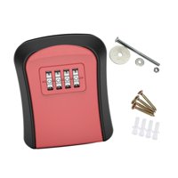 Ioensy - Caja De Bloqueo De Llave Caja De Almacenamiento De Llave Resistente Para La Oficina Keys De Casa Al Aire Libre Tarjetas De Habitación Roja